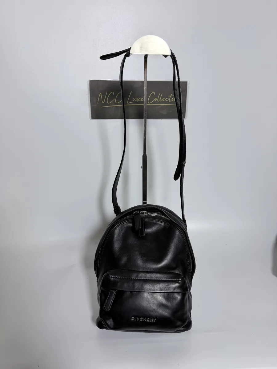 Givenchy Nano Leather Backpack / Shoulder Bag