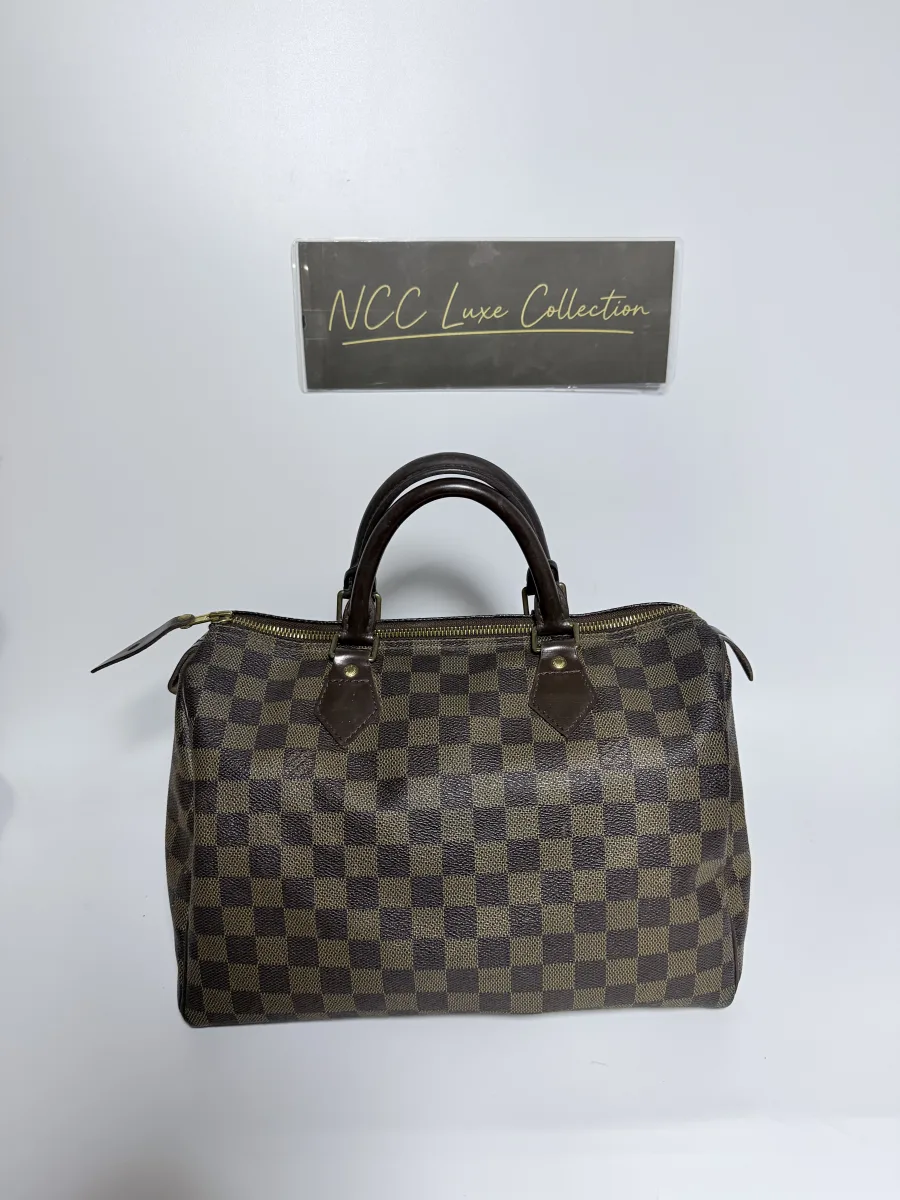 Louis Vuitton Damier Ebene Speedy 30 Handbag