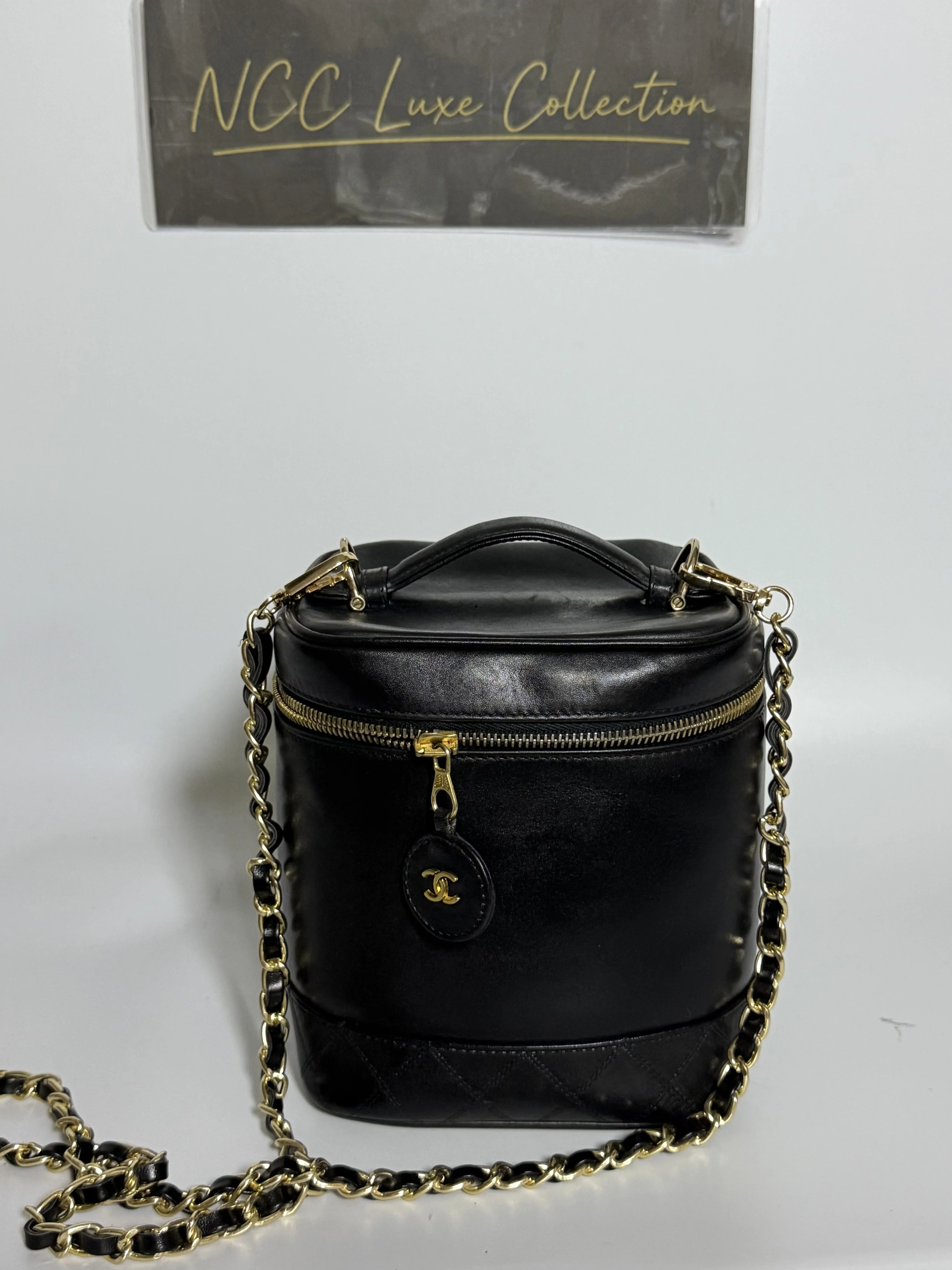 Chanel Vanity Black Lambskin GHW