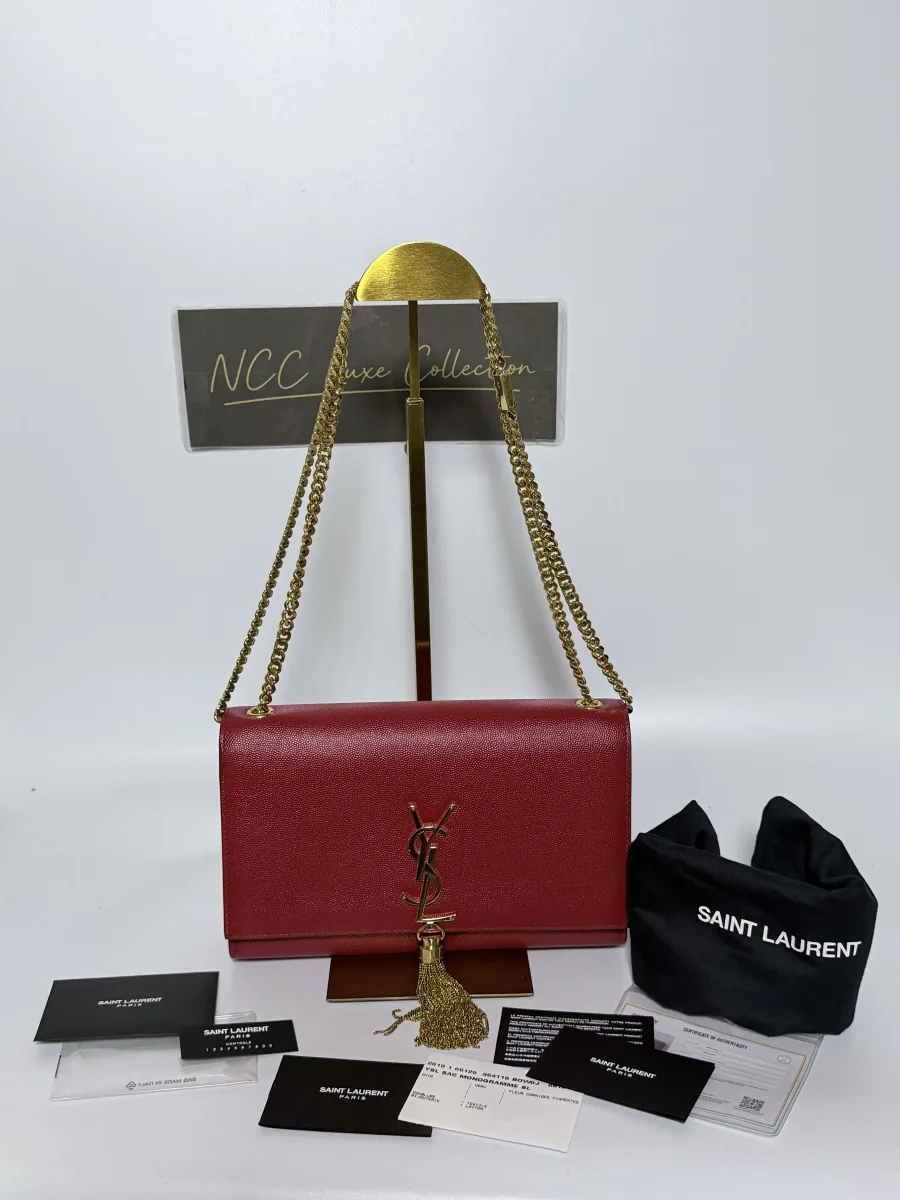 Saint Laurent YSL Kate Tassel Chain Bag GHW