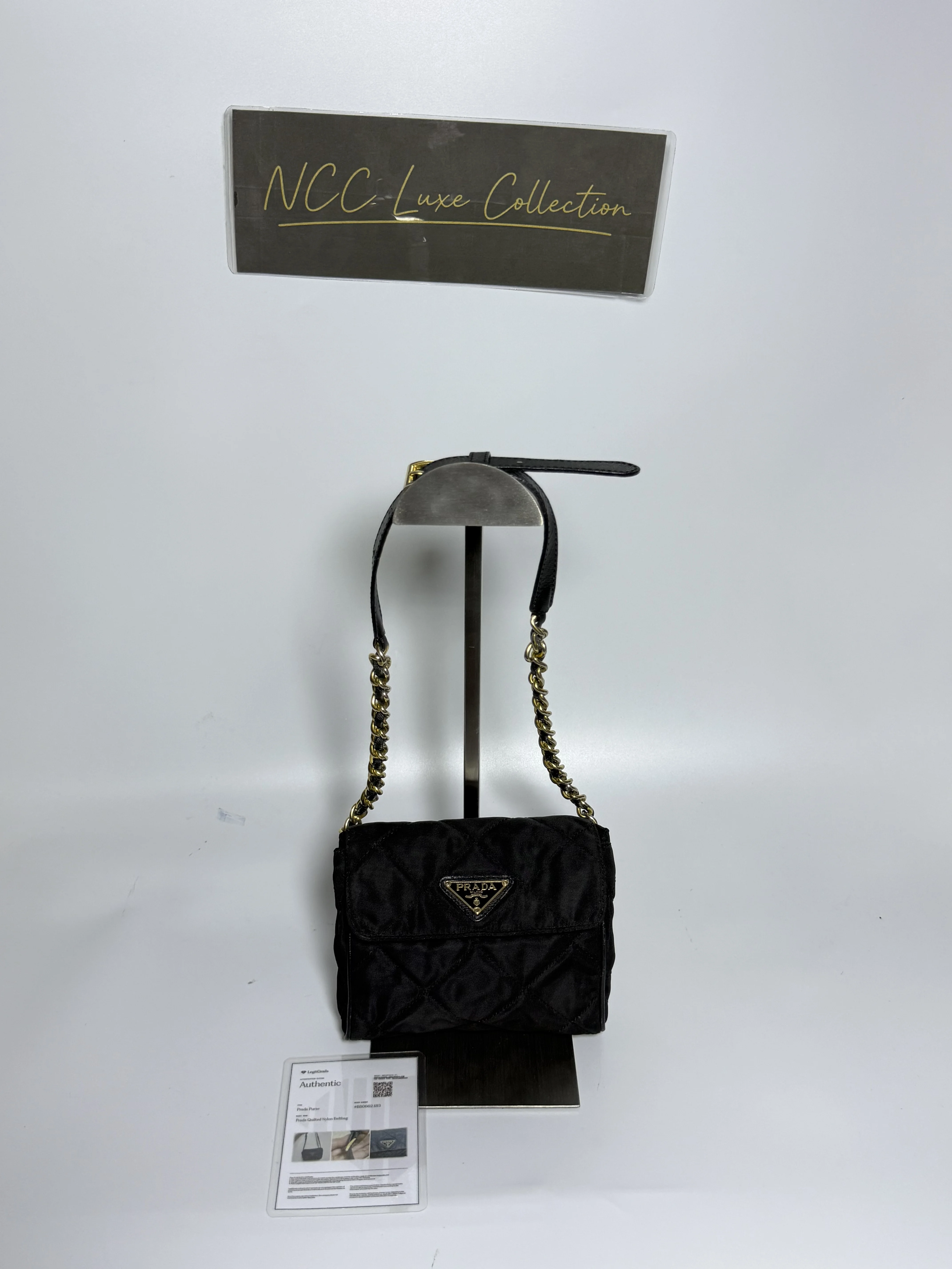 Prada Tessuto Nylon Quilted Belt Bag
