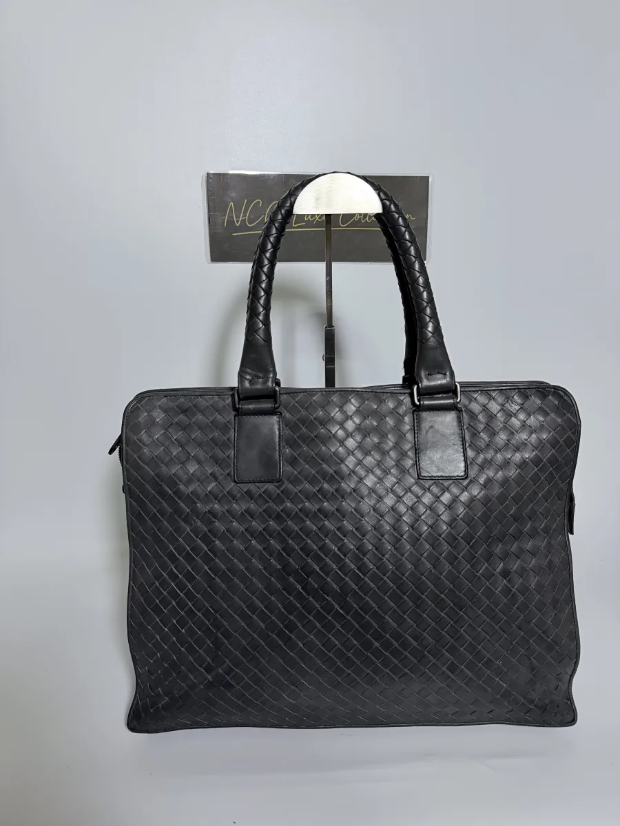 Bottega Venete Intrecciato Briefcase Bag