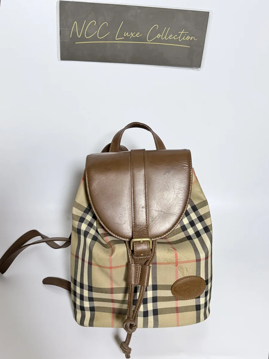 Burberry Haymarket Check Mini Backpack