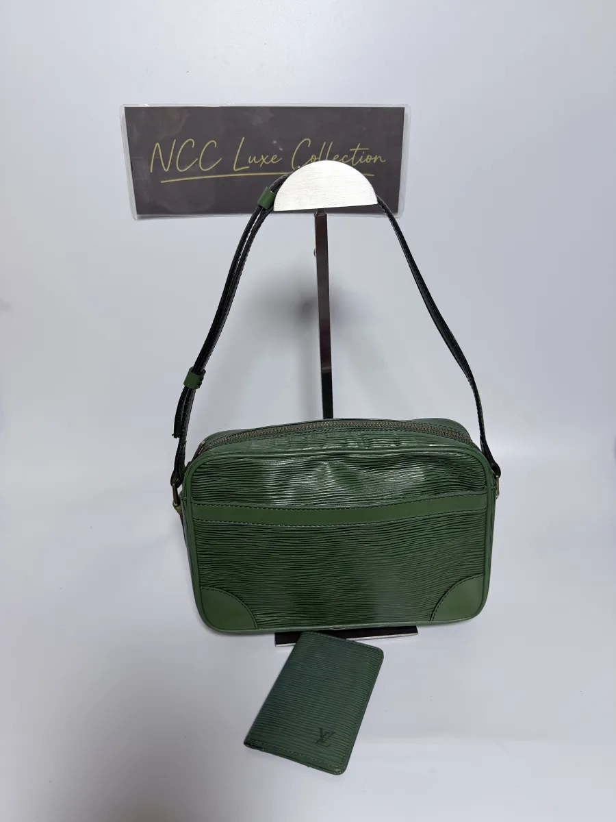 Louis Vuitton Borneo Epi Leather Trocadero 27 with LV Epi Card Case