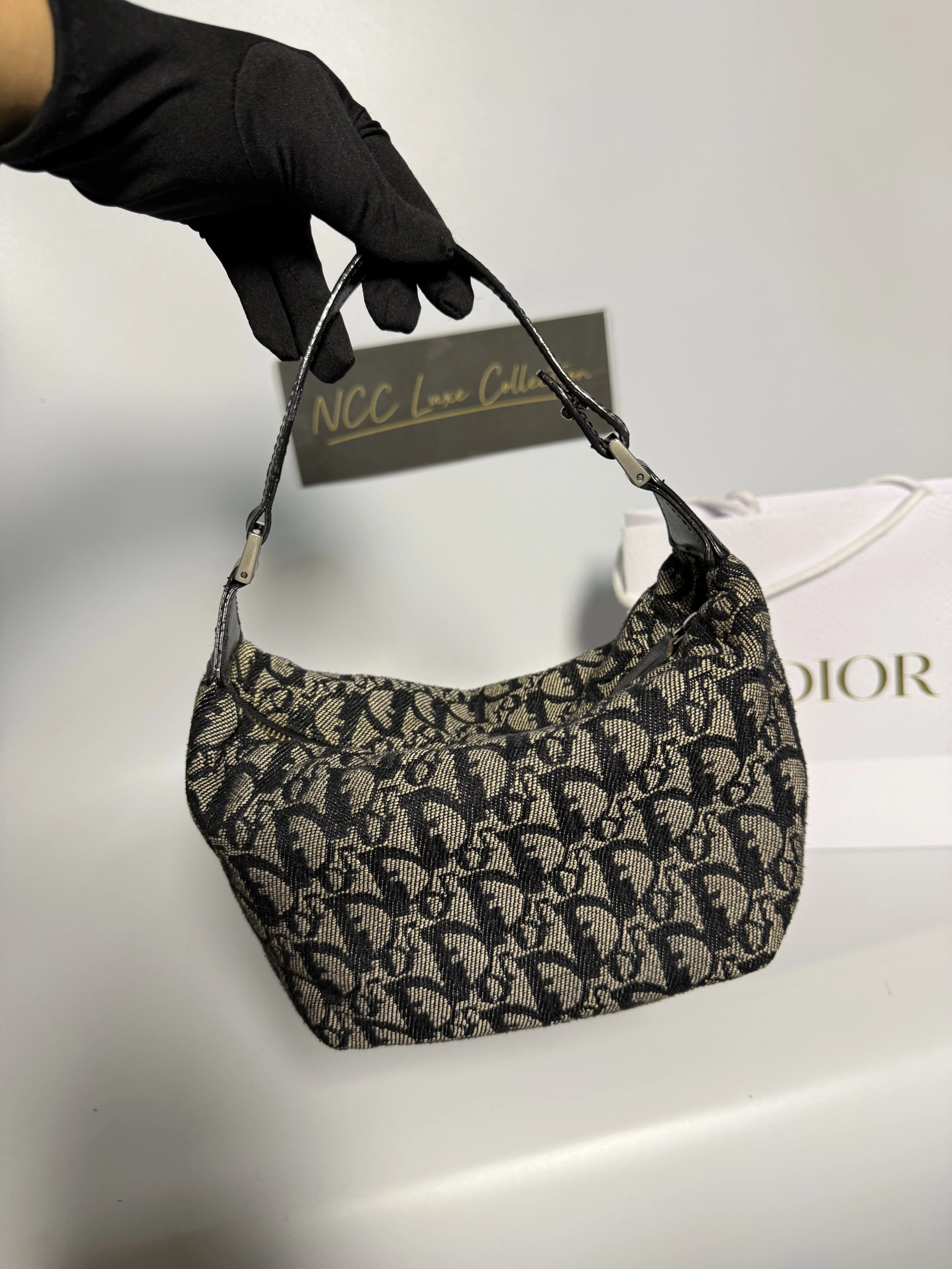 Christian Dior Oblique Canvas Hobo/Hand Bag