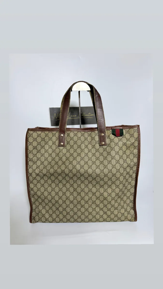Gucci GG Supreme Large Vertical Tote - Coated Canvas